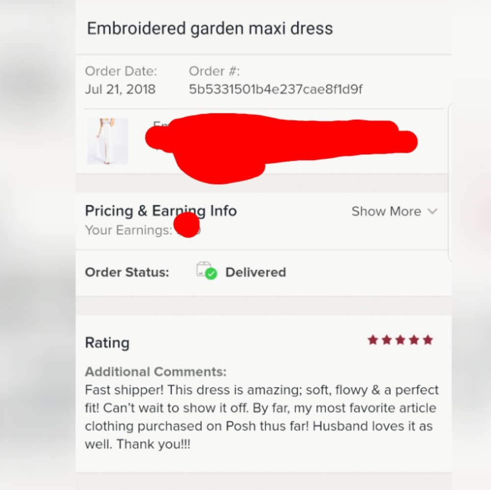 Embroidered garden maxi dress - Picture 4 of 4